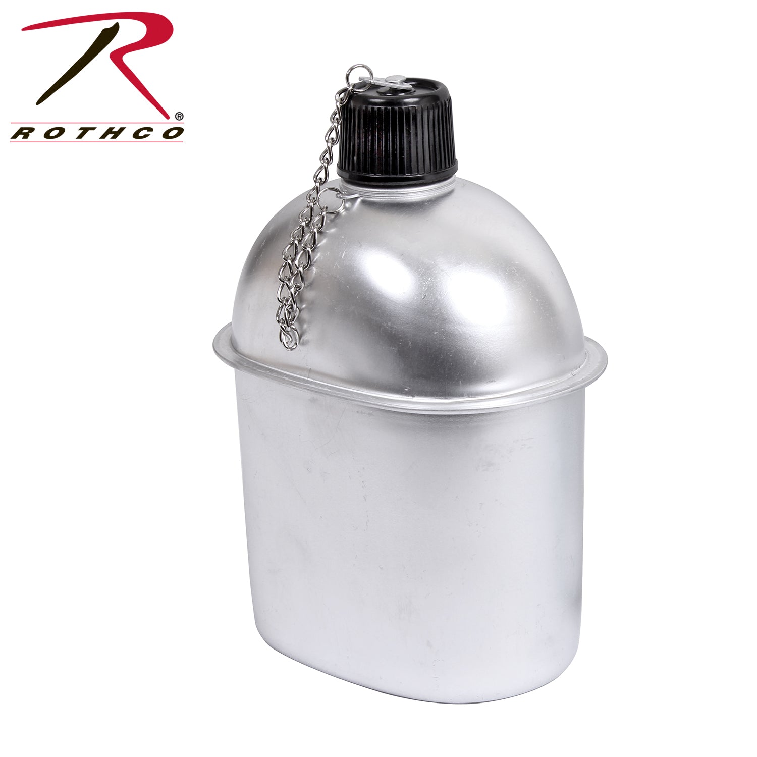 Rothco G.I. Style Aluminum Canteen - 1 Quart Durable Hydration Bottle