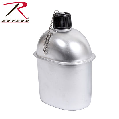 Rothco G.I. Style Aluminum Canteen - 1 Quart Durable Hydration Bottle