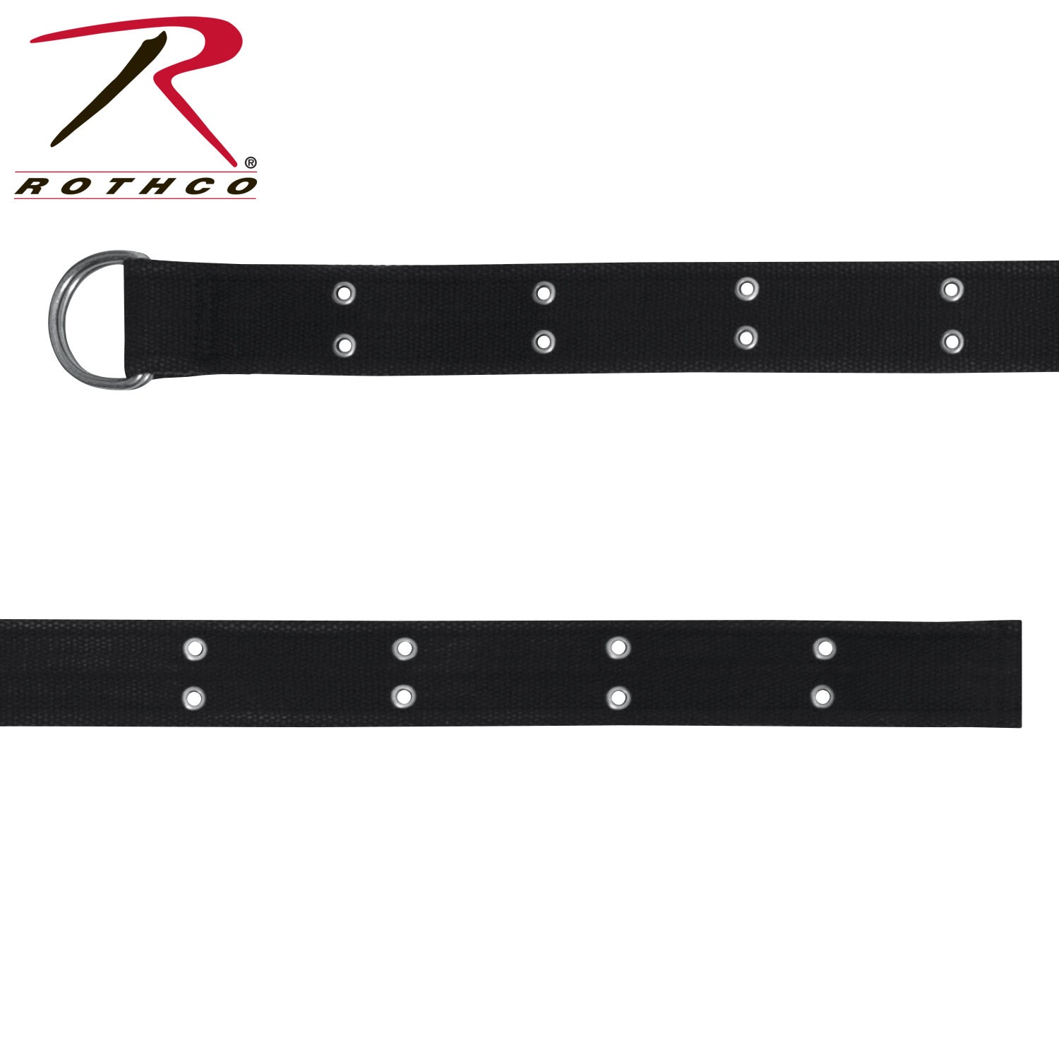 Rothco Vintage D-Ring Belt Black Size M – Durable 1.75 Inch Cotton Waist Belt with Classic Style