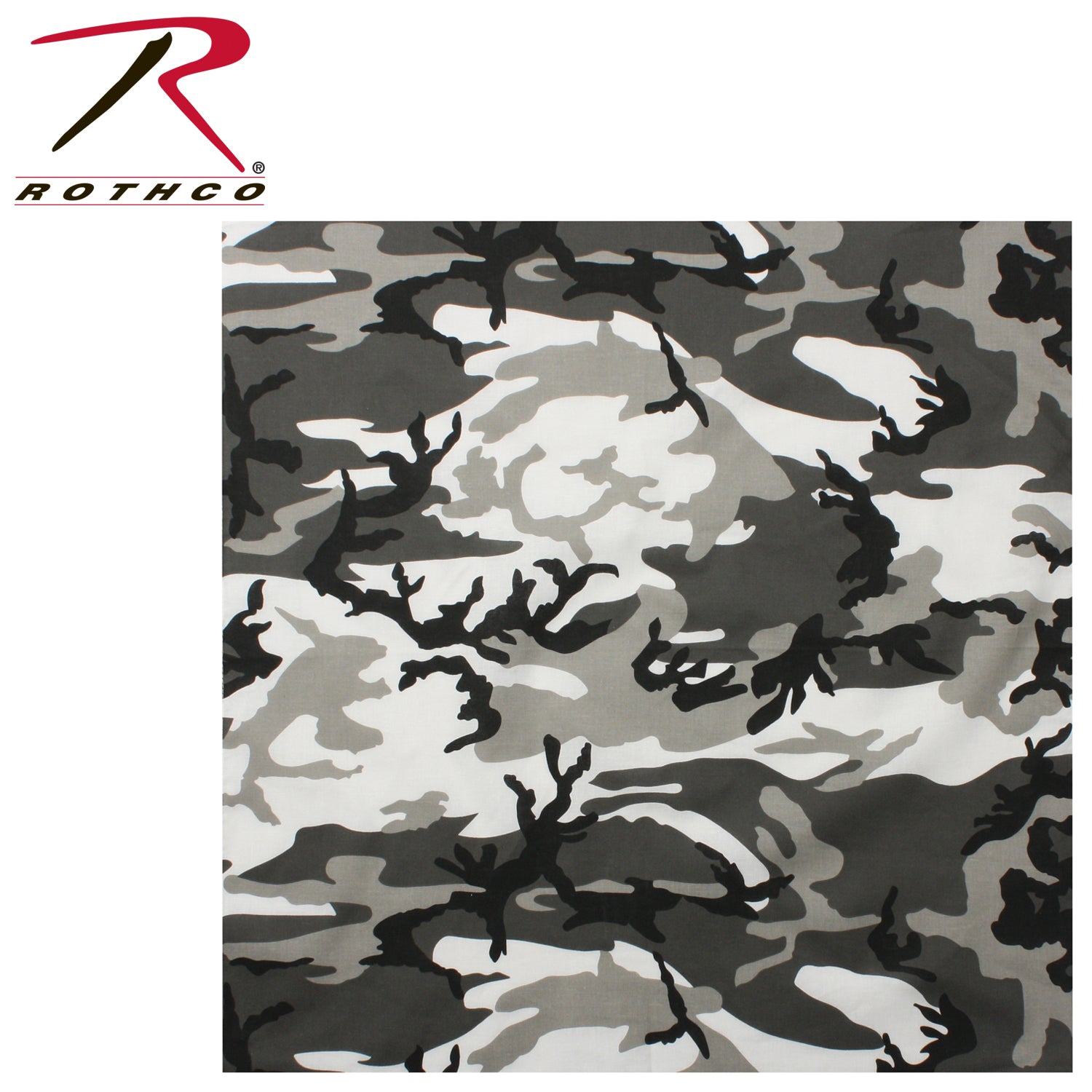 Rothco Colored Camo Bandana City Camo - Versatile Tactical Headwear and Accessory