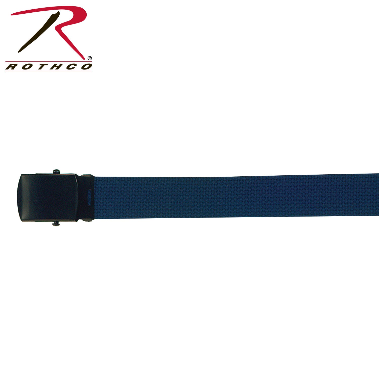 Rothco Web Belt with Buckle Navy Blue – Fully Adjustable Cotton Belt for Men and Women