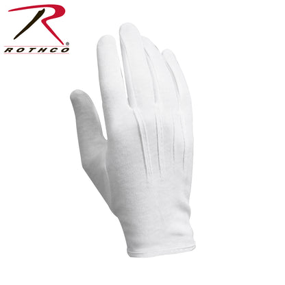 Rothco Parade Gloves White Size 2XL - Breathable Cotton Uniform Gloves with Snap Closure