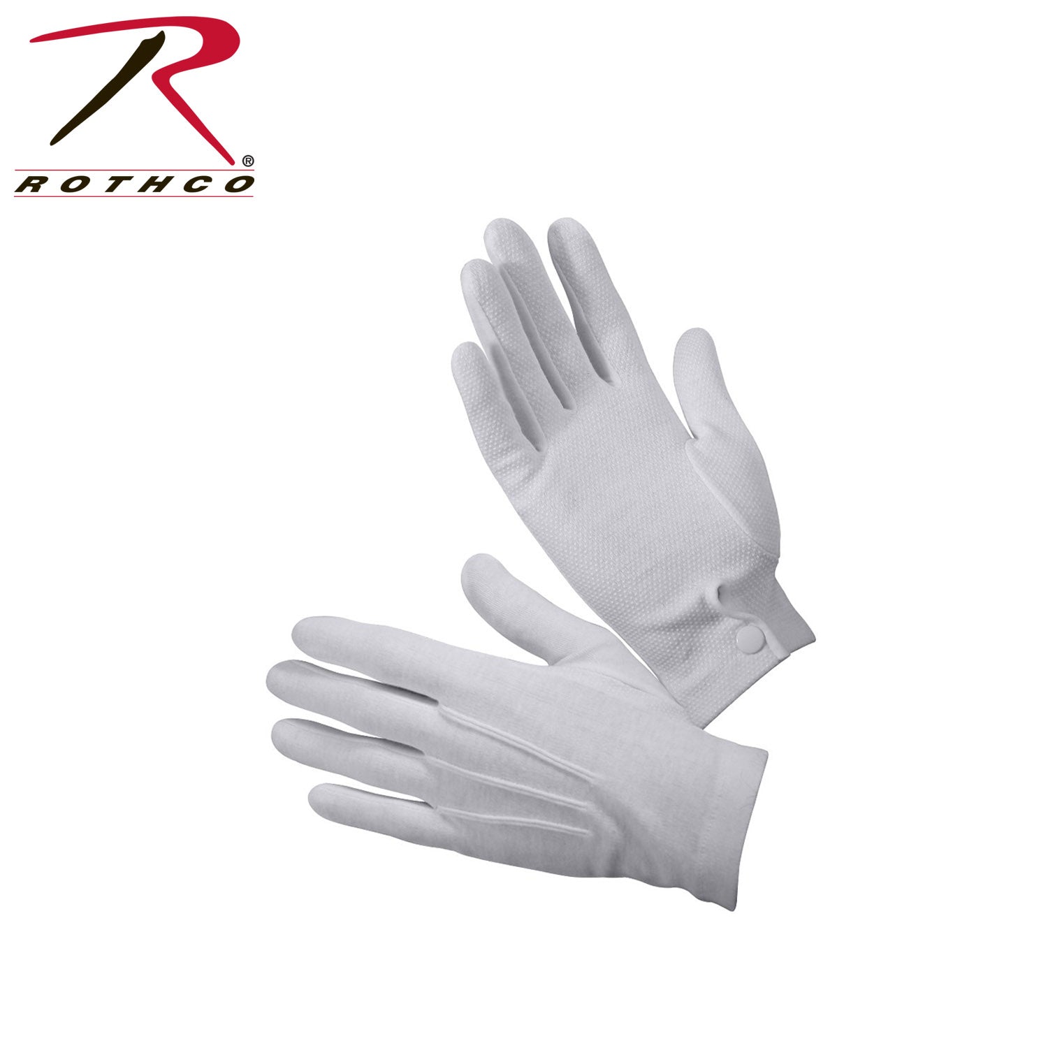 Rothco Gripper Dot Parade Gloves Size M - Durable Cotton Gloves with Enhanced Grip