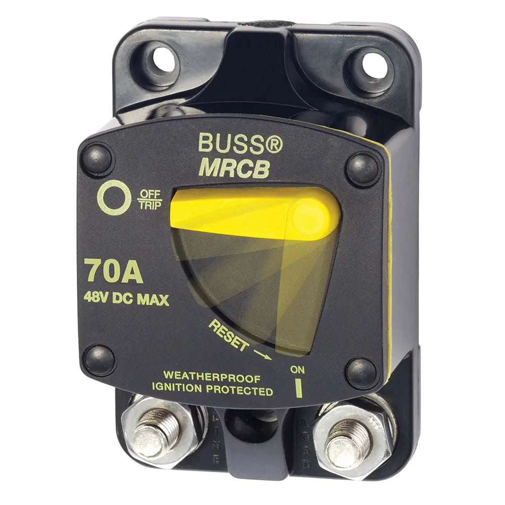 Blue Sea Systems 7141 187 Series Thermal Circuit Breaker - 70 Amp, Waterproof Surface Mount