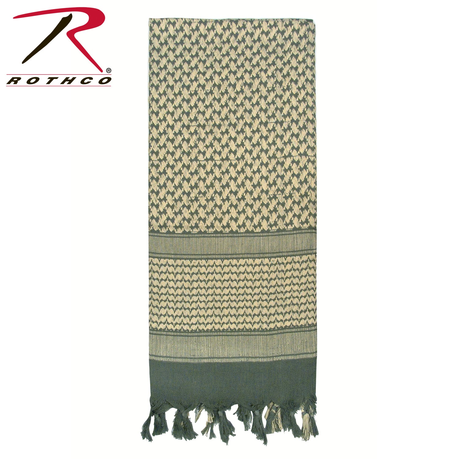 Rothco Lightweight Shemagh Tactical Desert Keffiyeh Scarf Foliage Green - Part 4537-FG
