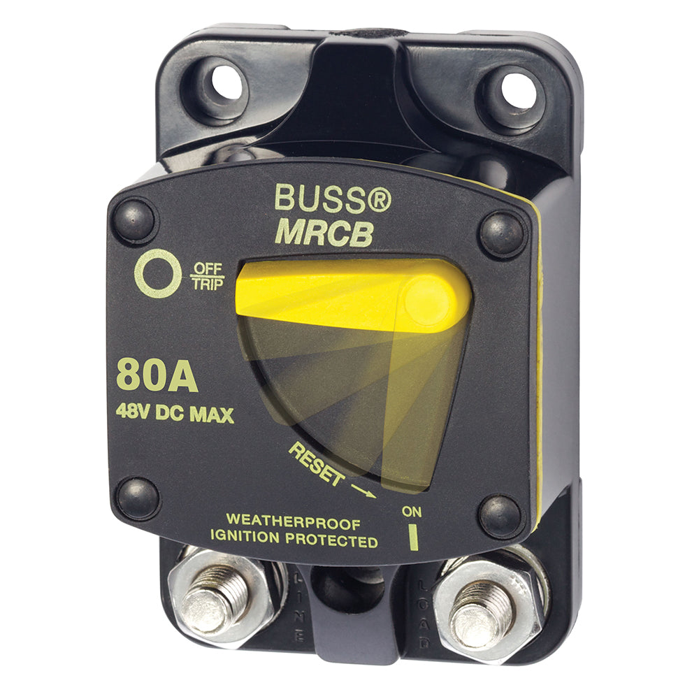 Blue Sea Systems 7142 187 Series 80 Amp Thermal Circuit Breaker for Marine and Automotive Applications
