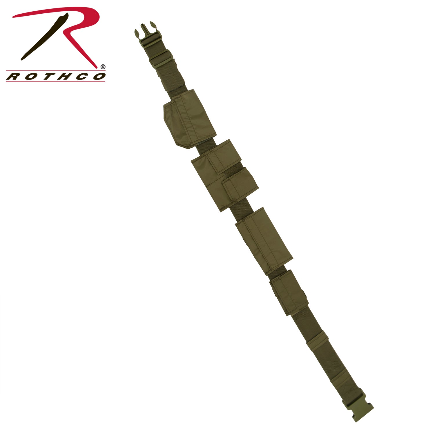 Rothco SWAT Belt Olive Drab - Adjustable Tactical Duty Belt with Removable Pouches