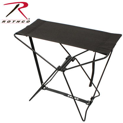 Rothco Folding Camp Stool Black – Compact Portable Seating for Camping, Backpacking, and Outdoor Events