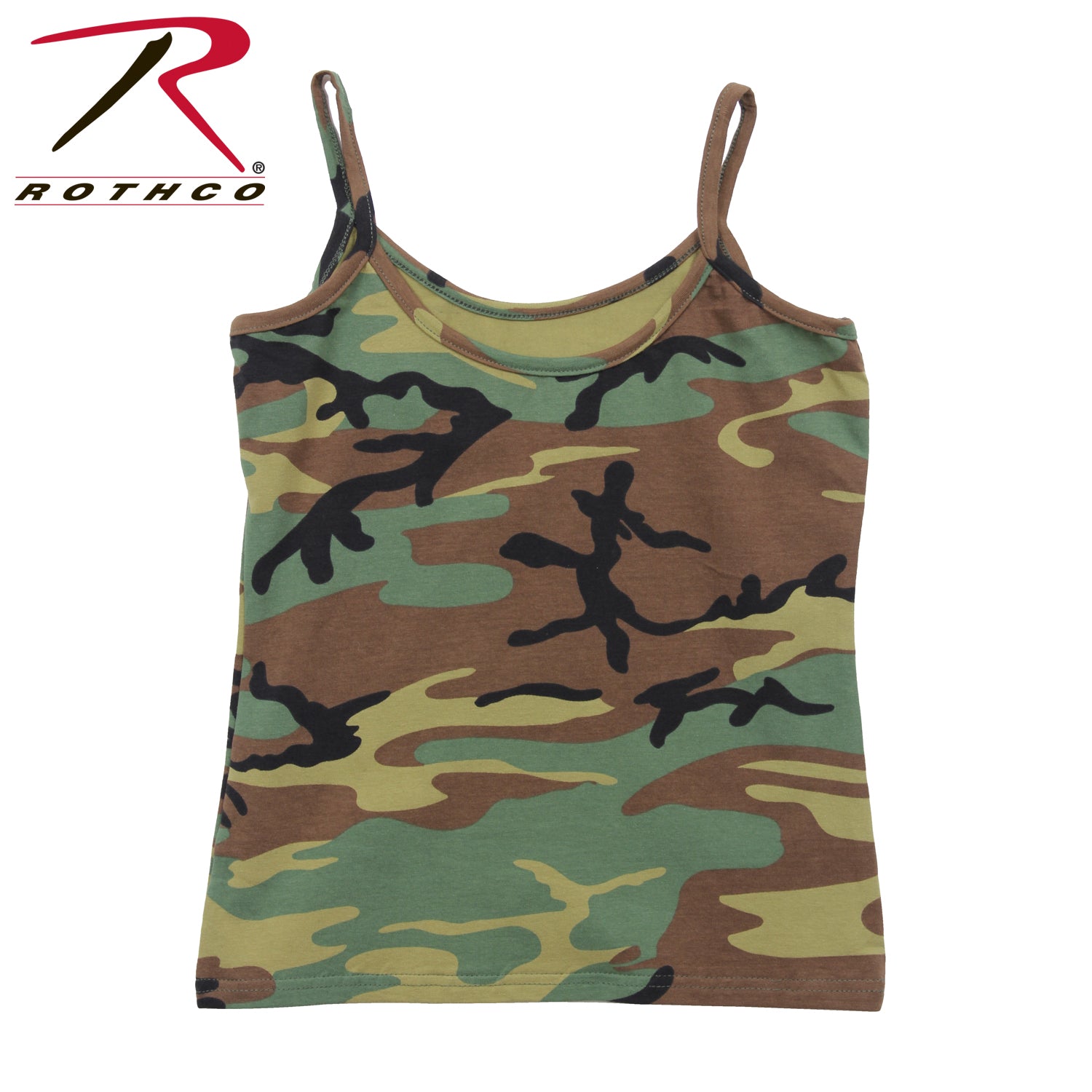 Rothco Woodland Camo Booty Shorts & Tank Top Set Size Small – Comfortable and Stylish Workout & Lounge Wear