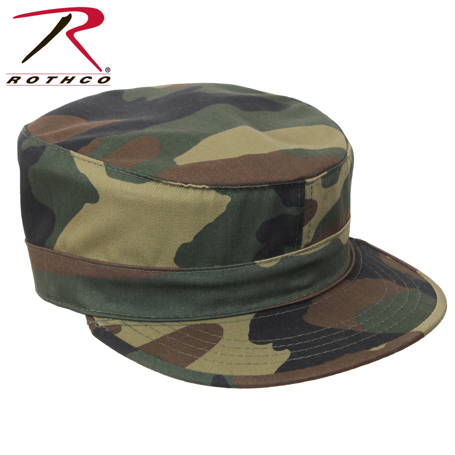 Rothco Adjustable Camo Fatigue Cap Woodland Camo Part 4540 | Durable Outdoor Headwear