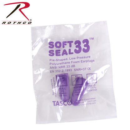 Rothco Non-Corded Earplugs Model 4715 – Noise Reduction Rating 33, Soft Foam, Tapered Fit, 200 Pairs