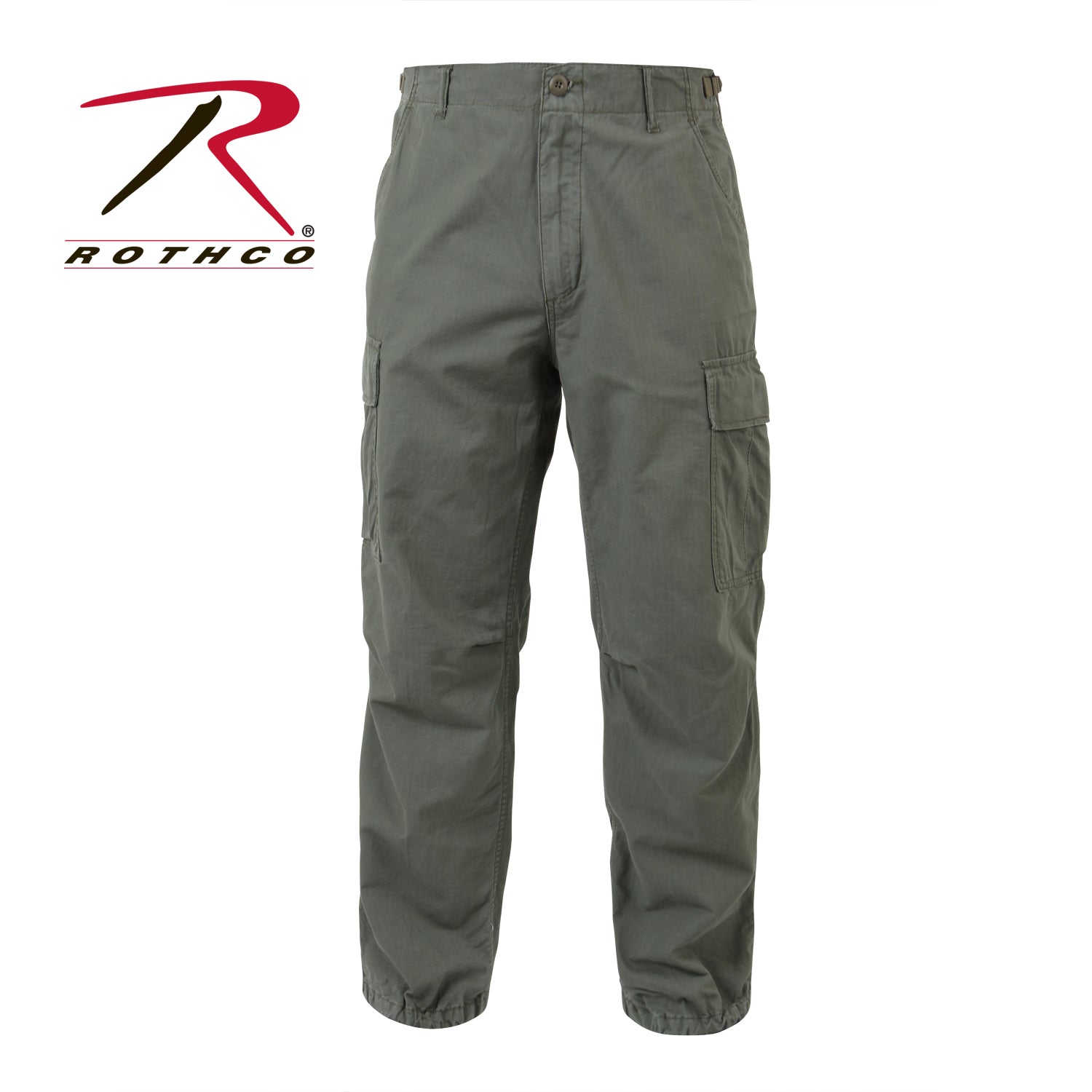 Rothco Vintage Vietnam Rip-Stop Fatigue Pants in Olive Drab Size M