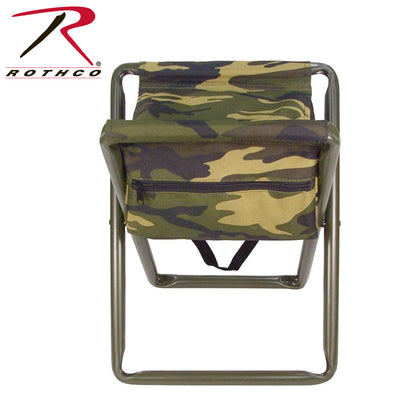Rothco Deluxe Folding Stool with Pouch - Woodland Camo Part 4576-WC