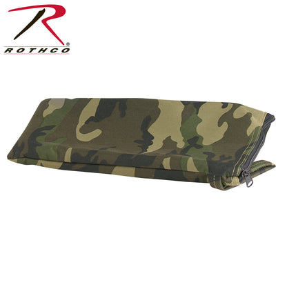 Rothco Folding Camp Stool Woodland Camo - Compact Portable Seat for Camping, Backpacking, and Outdoor Events