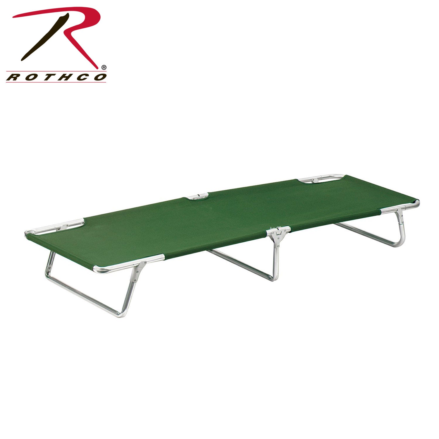 Rothco Aluminum Camp Cot Model 4582 – Portable Lightweight Bed for Camping and Emergency Use
