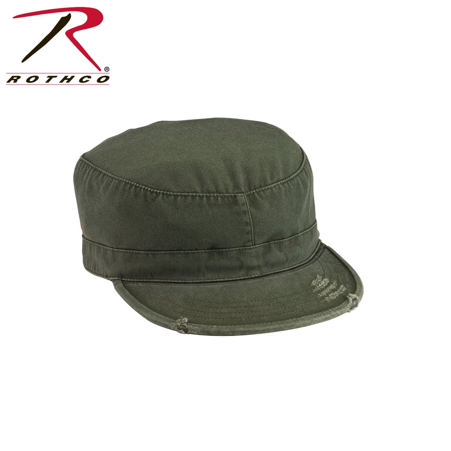 Rothco Vintage Fatigue Cap Olive Drab Size M - Classic 1960s Style Military Hat