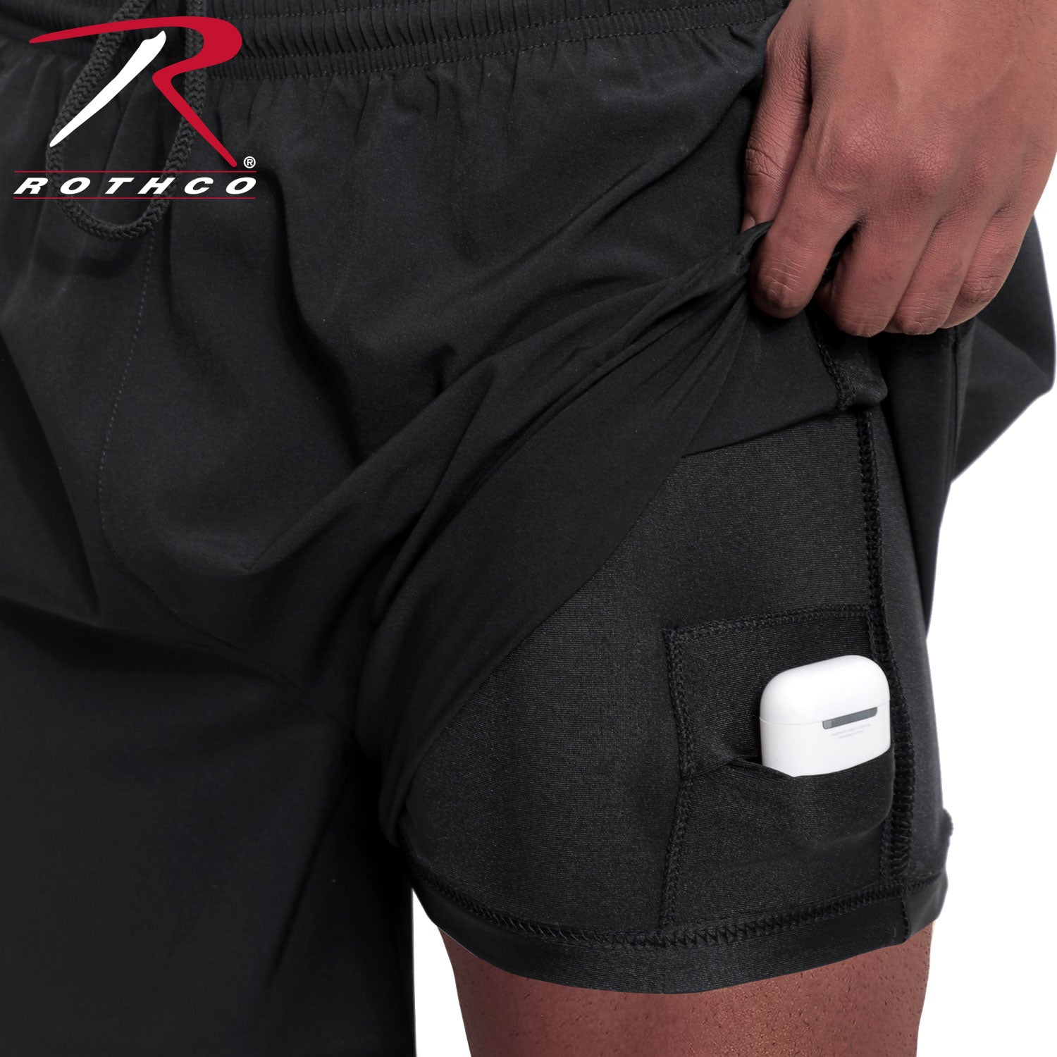 Rothco Physical Training PT Shorts Black Size M – Durable Performance Athletic Shorts