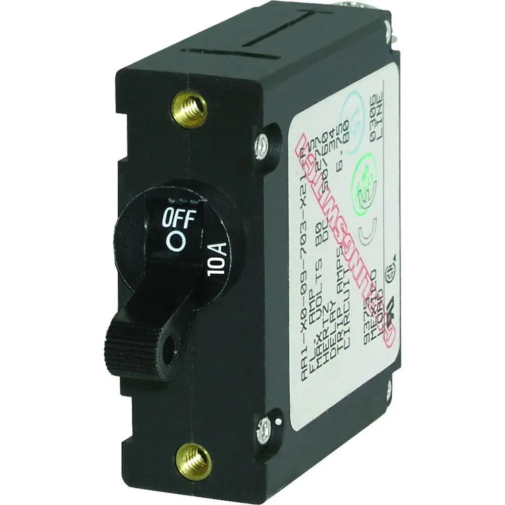 Blue Sea Systems 7204 AC / DC Single Pole Magnetic World Circuit Breaker - 10 Amp