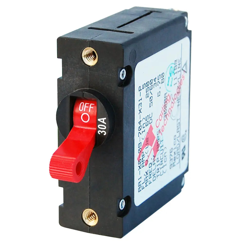 Blue Sea Systems 7221 AC / DC 30 Amp Single Pole Magnetic World Circuit Breaker