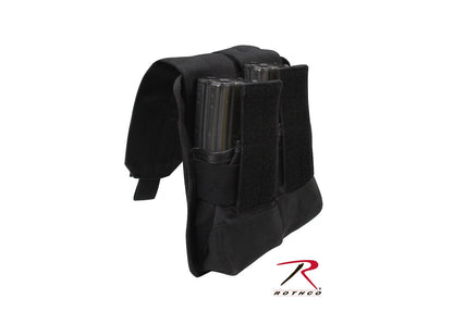 Rothco MOLLE Universal Double Rifle Mag Pouch Black Part Number 51003-BK