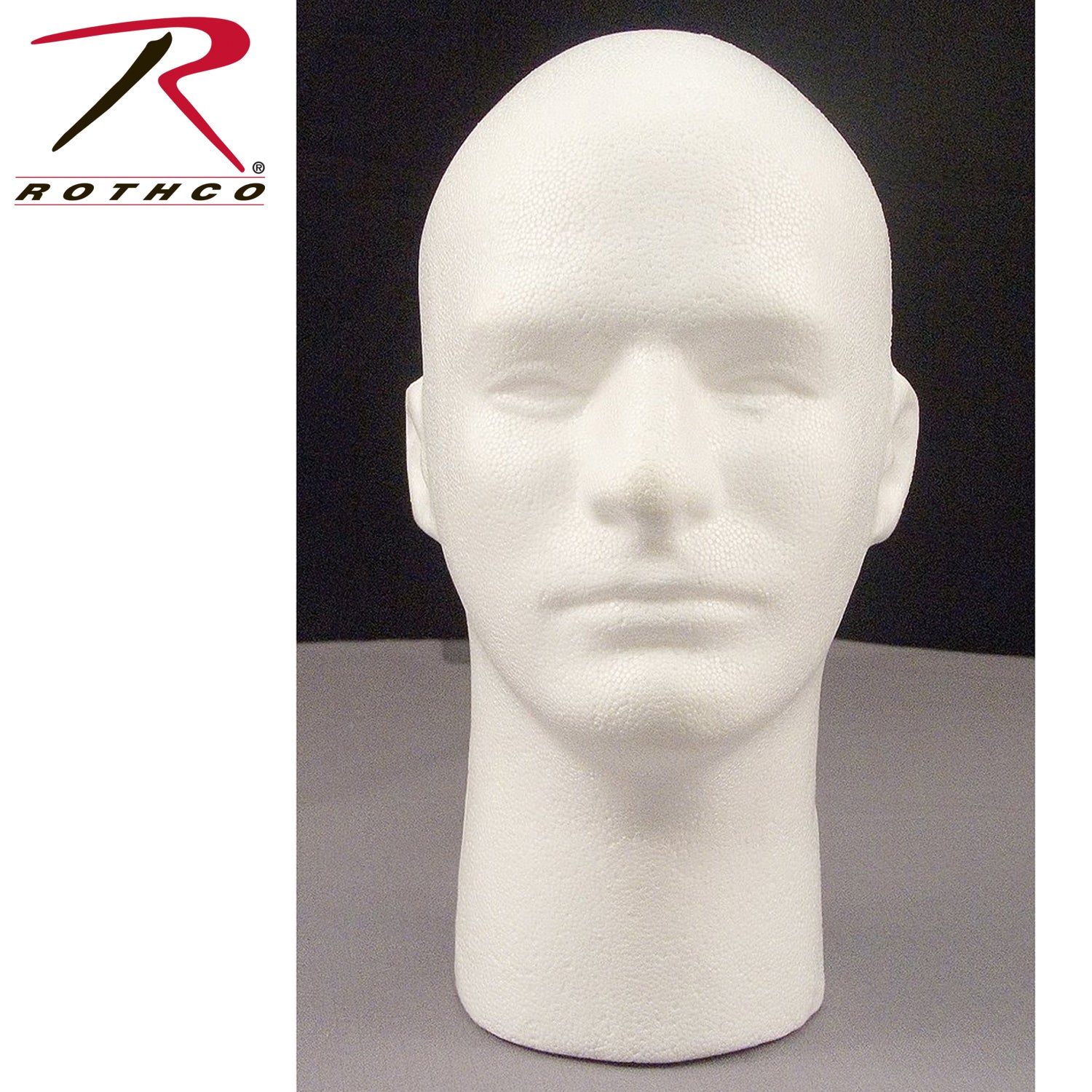 Rothco Male Foam Head With Face for Display - Model 503