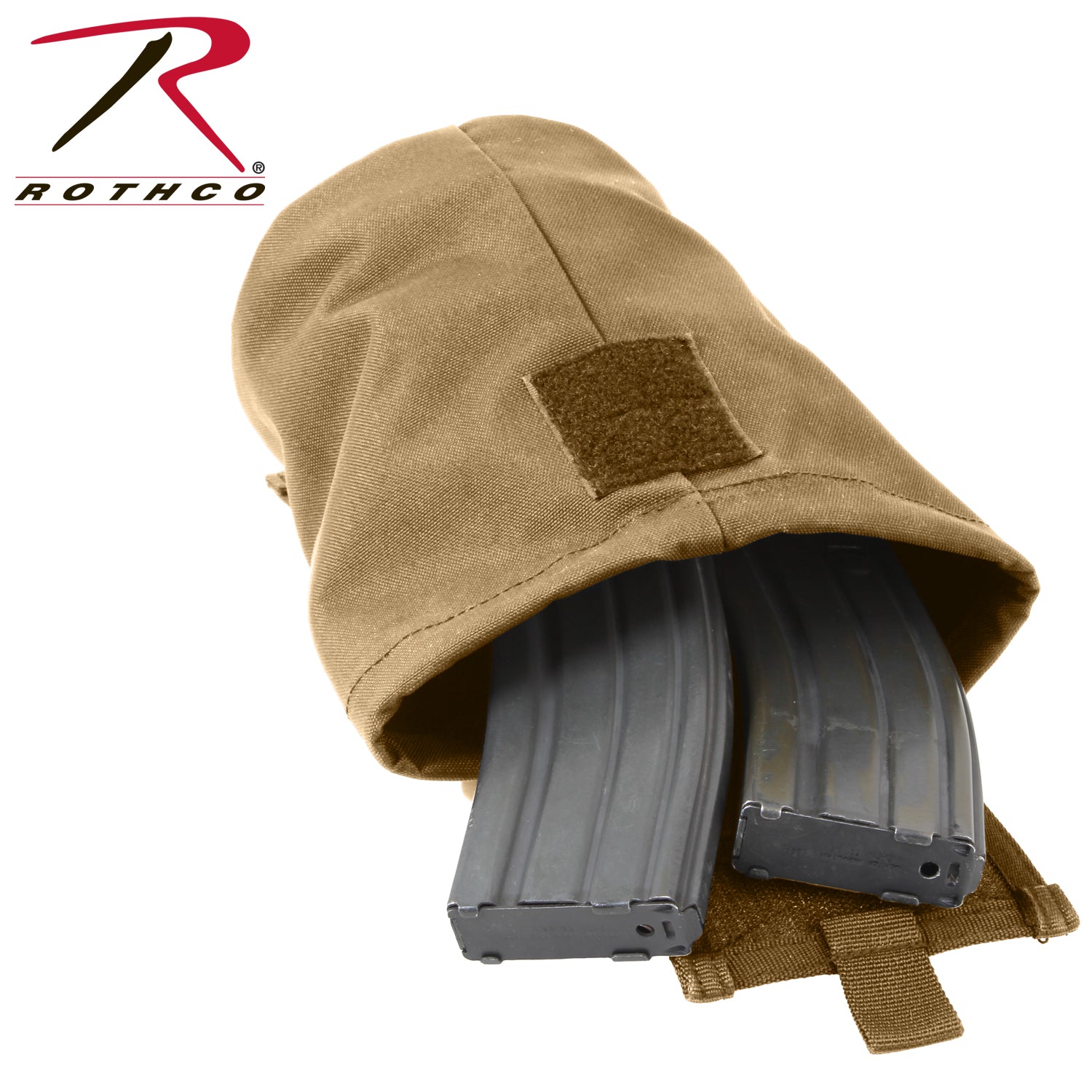 Rothco MOLLE Roll-Up Utility Dump Pouch Coyote Brown – Tactical Gear Storage Solution