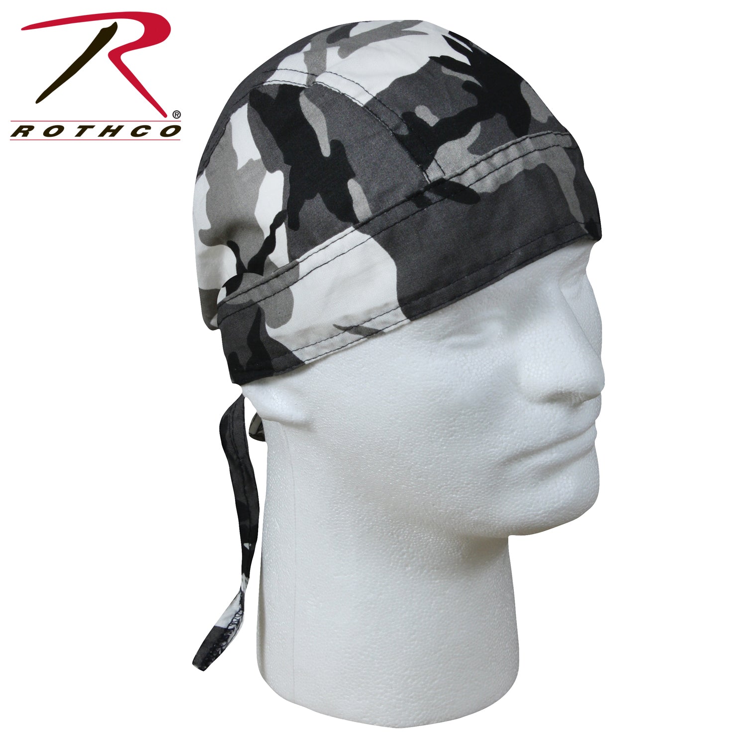 Rothco Camo Headwrap in City Camo – Versatile Cotton Headwear for Outdoors and Tactical Use