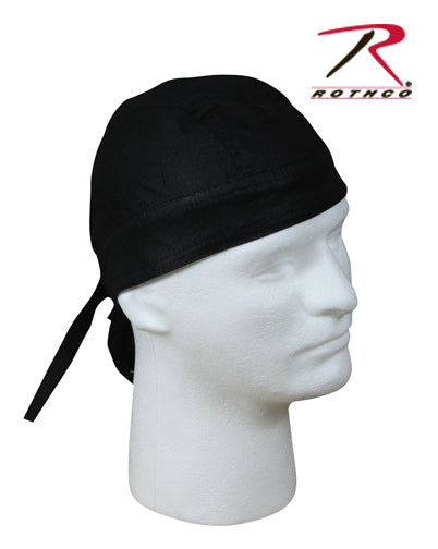 Rothco Solid Color Headwrap Black - Versatile Outdoor Headgear for Sun Protection and Comfort