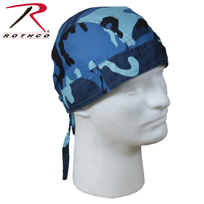 Rothco Camo Headwrap Sky Blue Camo - Versatile Outdoor Headwear