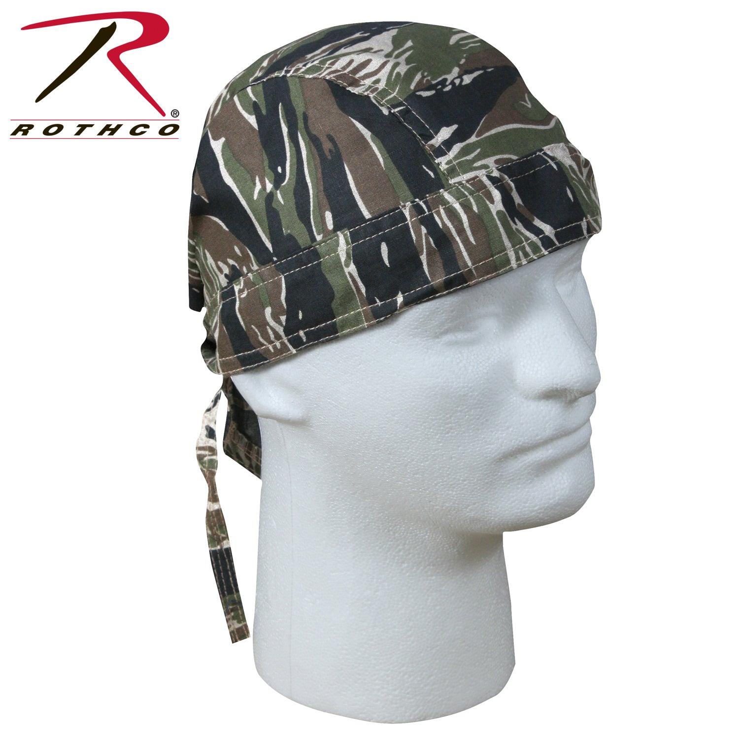 Rothco Camo Headwrap in Tiger Stripe Camo – Versatile Outdoor Headwear