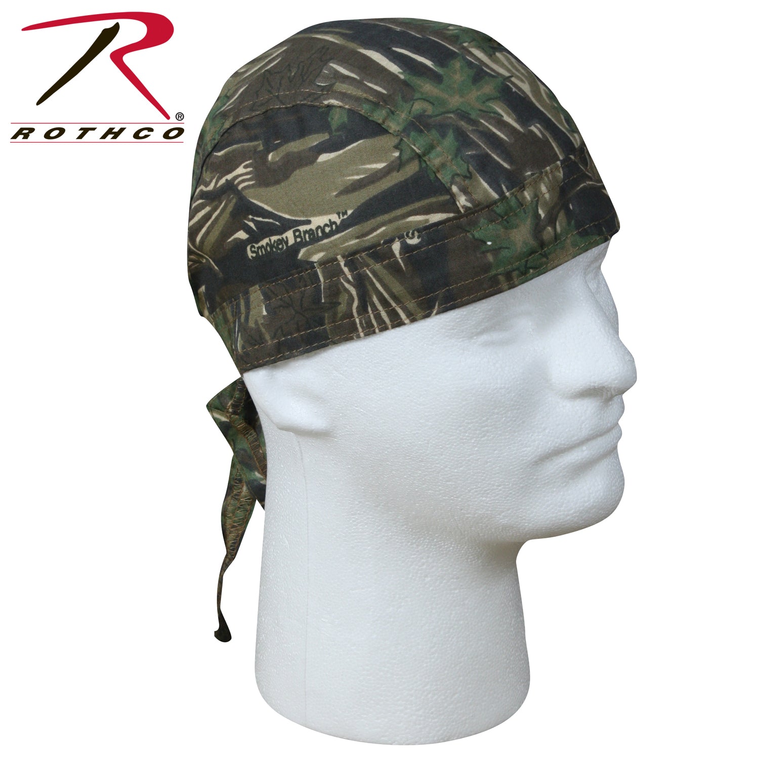 Rothco Camo Headwrap in Smokey Branch Camo - Versatile Outdoor Headwear