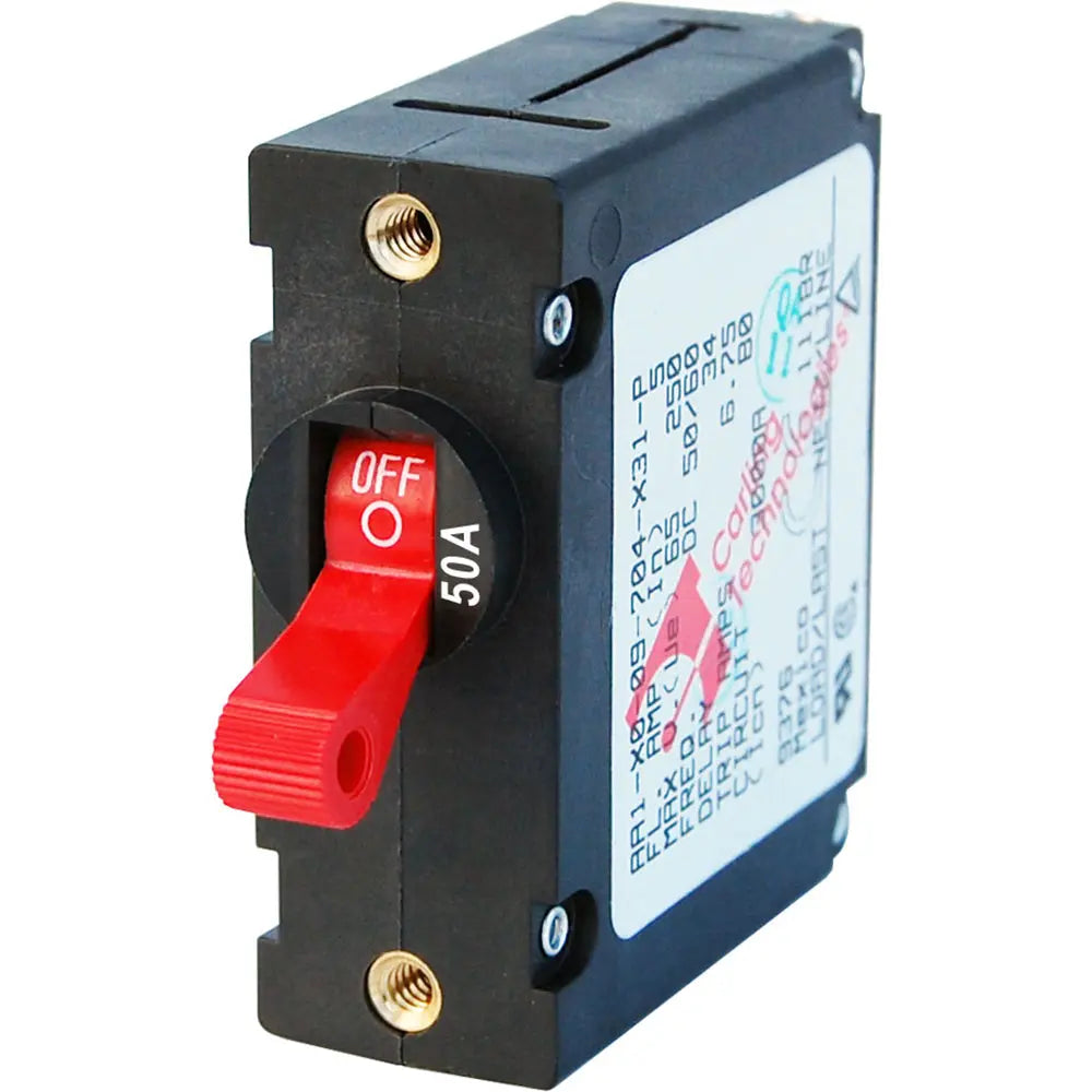 Blue Sea Systems 7229 AC / DC Single Pole Magnetic World Circuit Breaker - 50 Amp