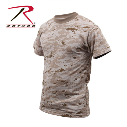 Rothco Digital Camo T-Shirt in Desert Digital Camo, Size Large