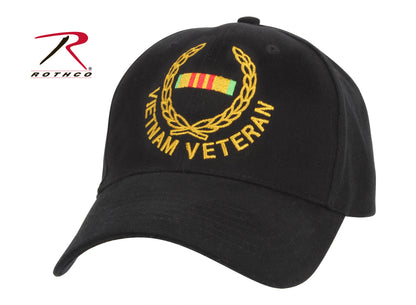 Rothco Vietnam Veteran Supreme Low Profile Insignia Cap - Comfortable Brushed Cotton Twill with Embroidered Vietnam Veteran Badge