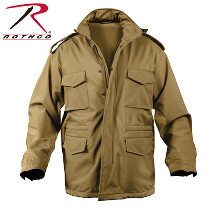 Rothco Soft Shell Tactical M-65 Field Jacket Coyote Brown Size XL