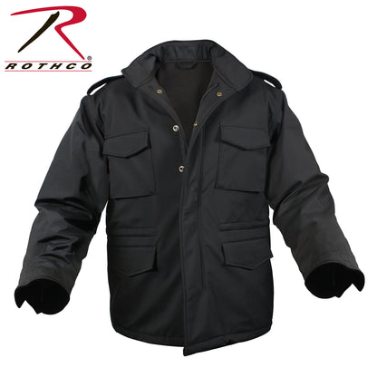 Rothco Soft Shell Tactical M-65 Field Jacket Black Size M