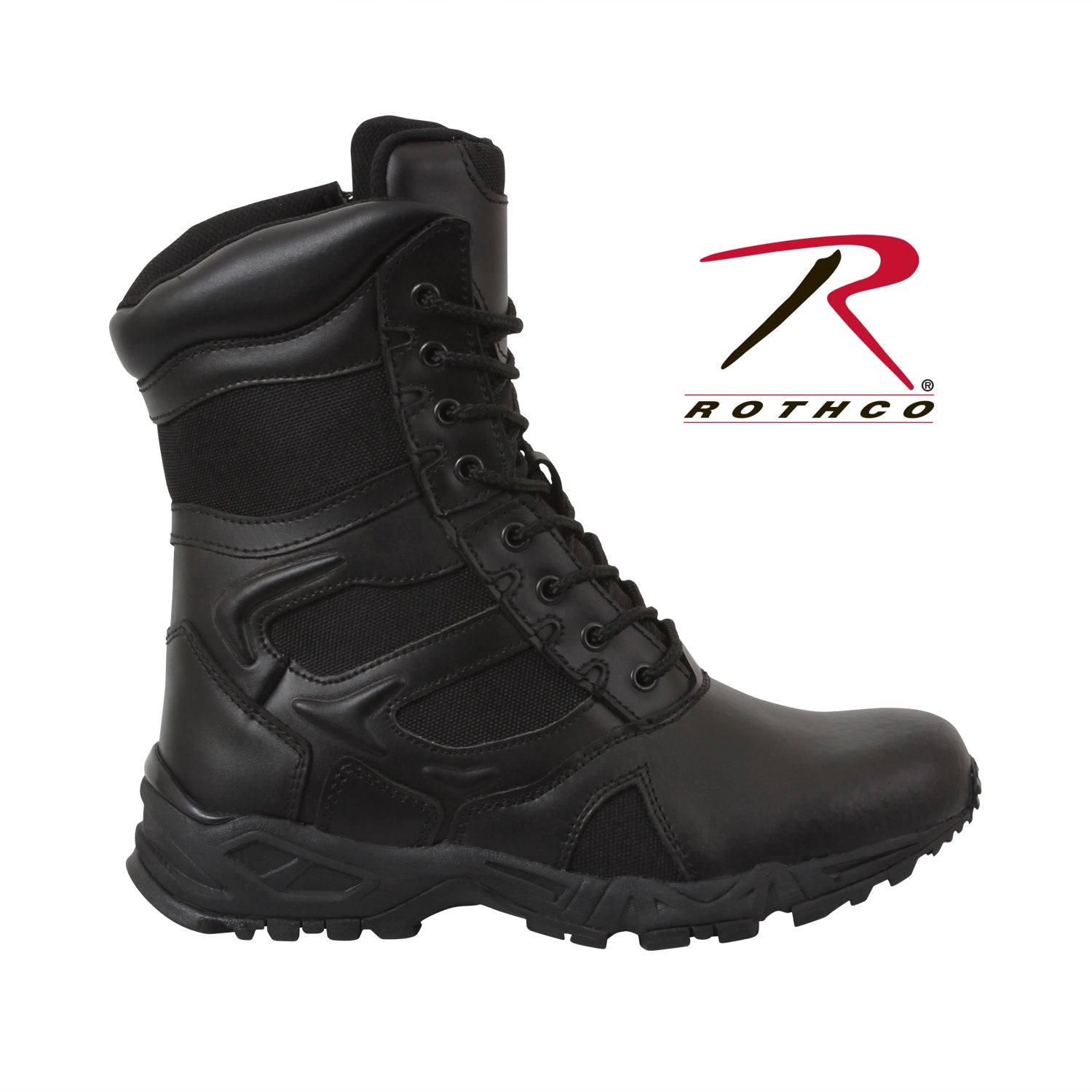 Rothco Forced Entry Deployment Boots with Side Zipper – 8-Inch Wide Fit