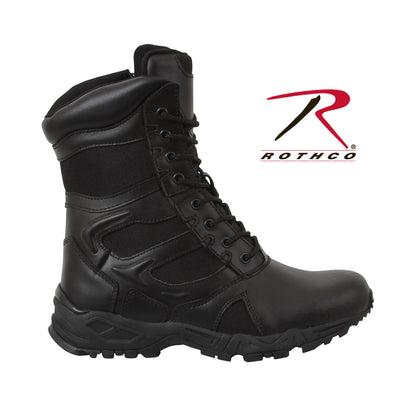 Rothco Forced Entry Deployment Boots with Side Zipper – 8-Inch Wide Fit