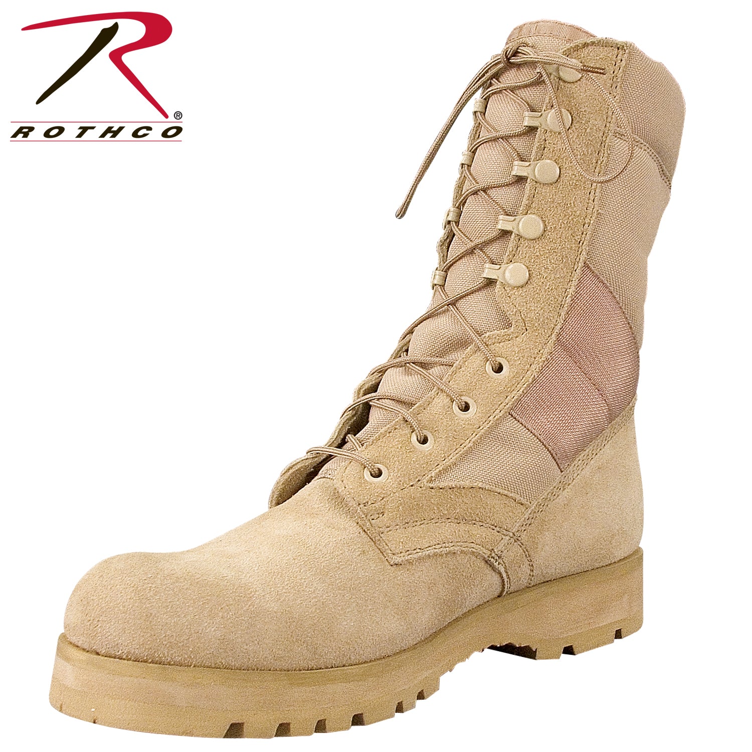 Rothco Sierra Sole Tactical Boots - 8 Inch Desert Tan, Size 4, Regular Width
