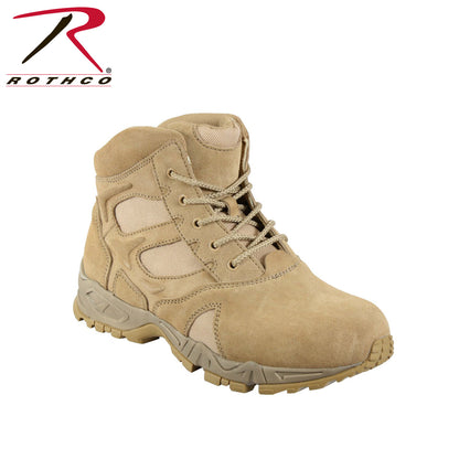 Rothco Forced Entry Desert Tan Deployment Boot - 6 Inch, Size 5, Regular Width