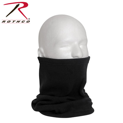 Rothco Polar Fleece Neck Warmer Black - Versatile Cold Weather Face Covering