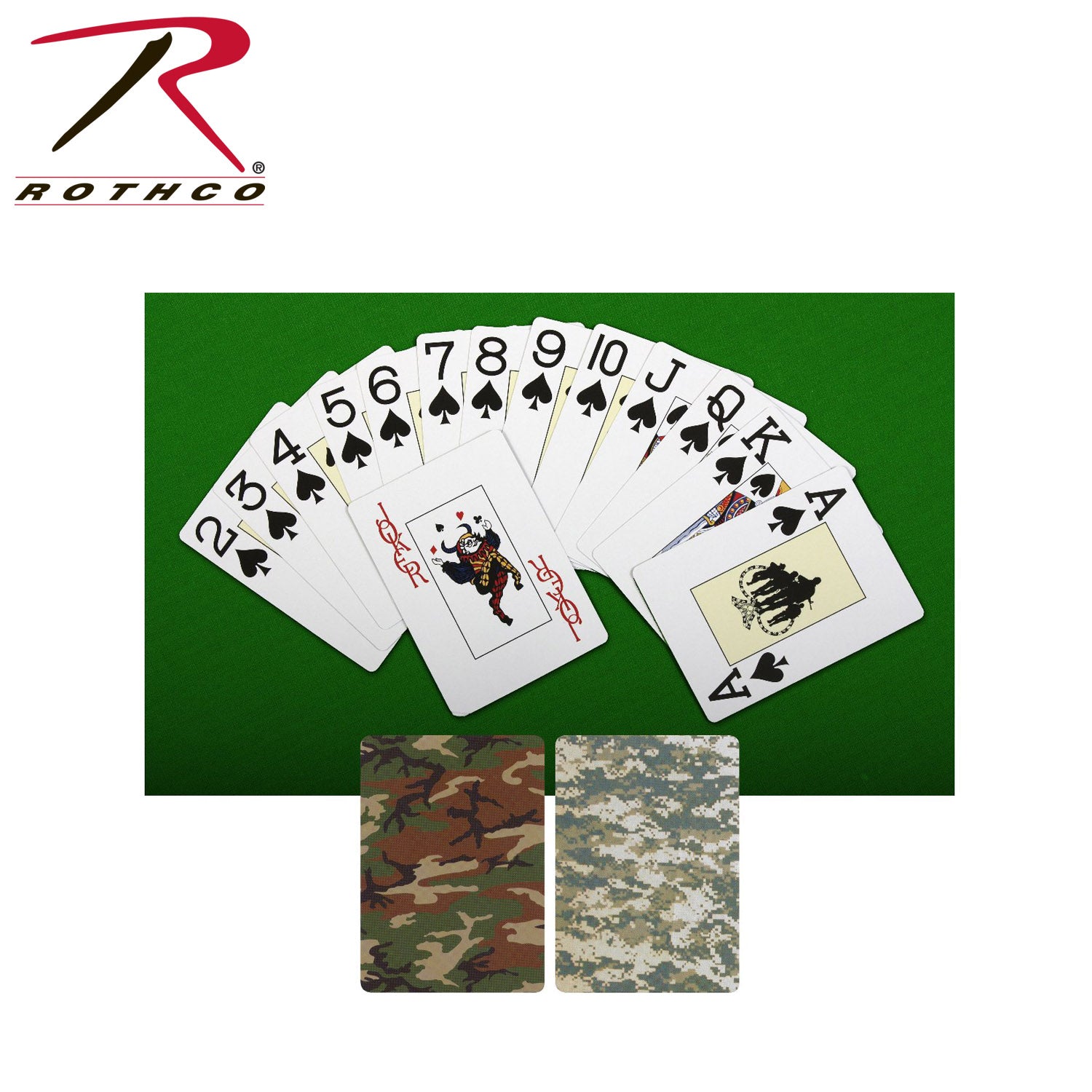 Rothco Woodland Camo Playing Cards - Part Number 567-WC