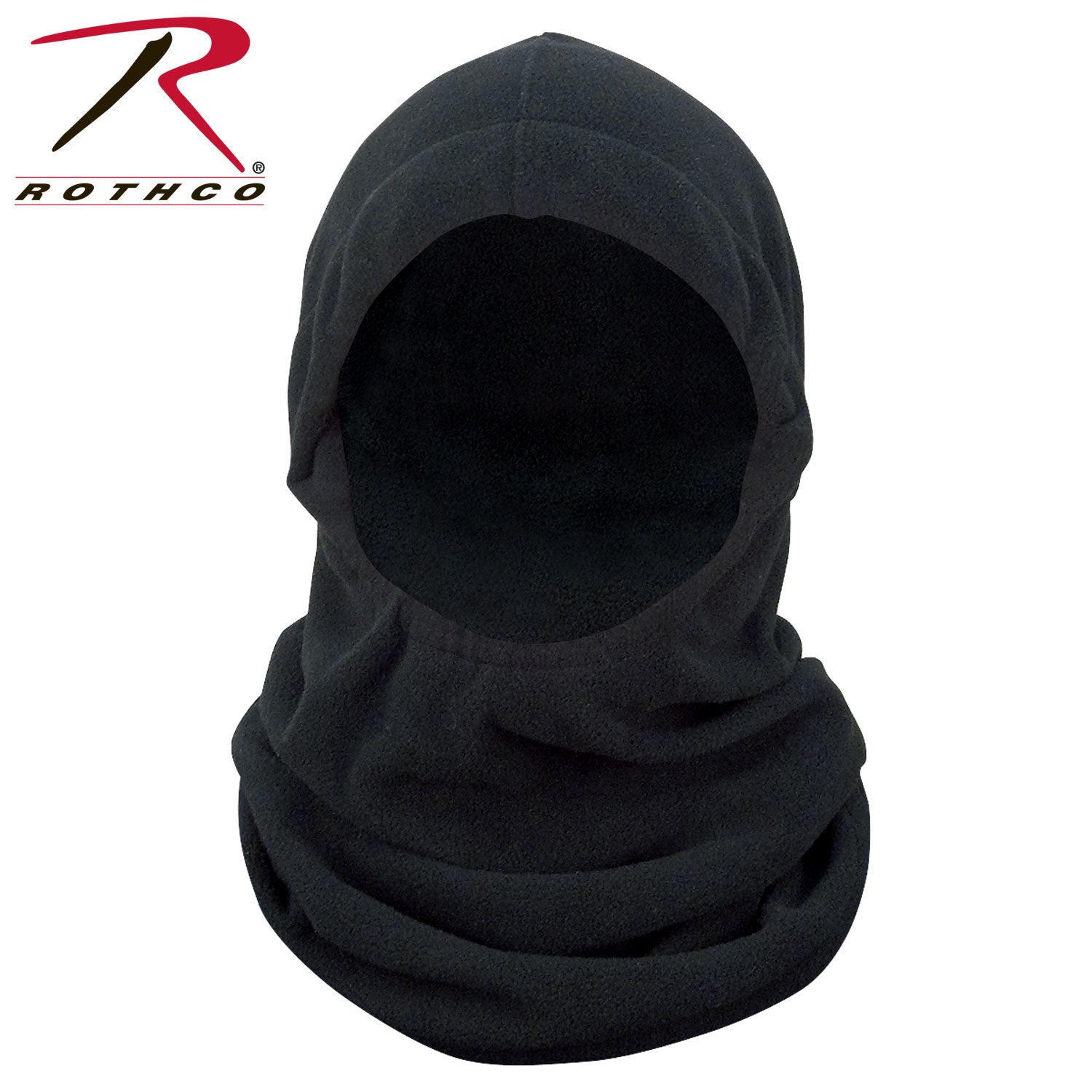 Rothco Polar Fleece Adjustable Balaclava Black – Cold Weather Headwear for Outdoor Activities