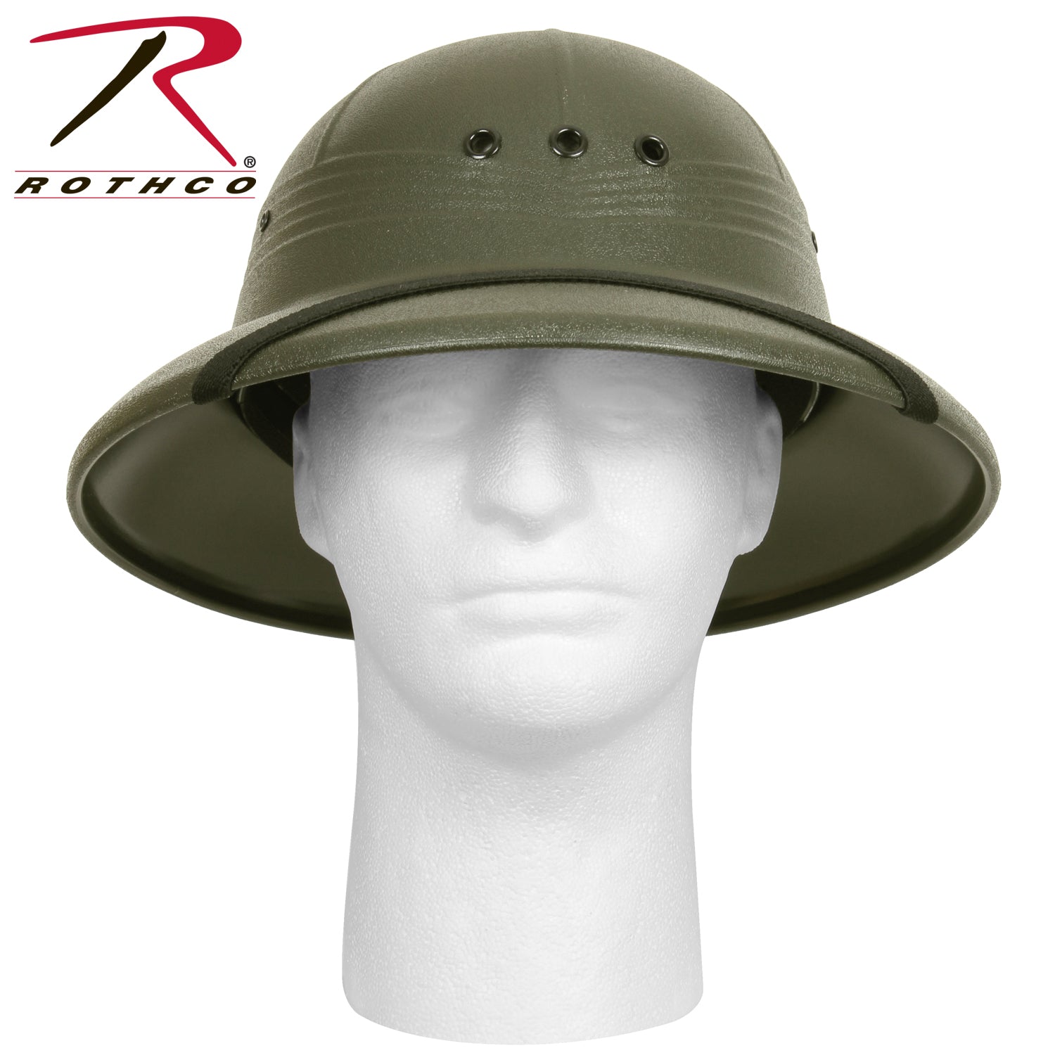 Rothco Pith Helmet Olive Drab Part Number 5670-OD for Sun Protection and Outdoor Activities
