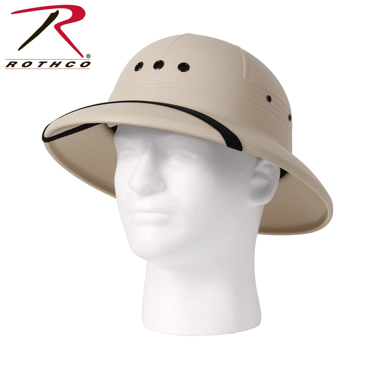 Rothco Pith Helmet Khaki - Adjustable Sun Protection for Outdoor Enthusiasts