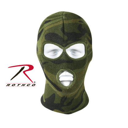 Rothco Deluxe Camo 3-Hole Face Mask - Cold Weather Outdoor Gear