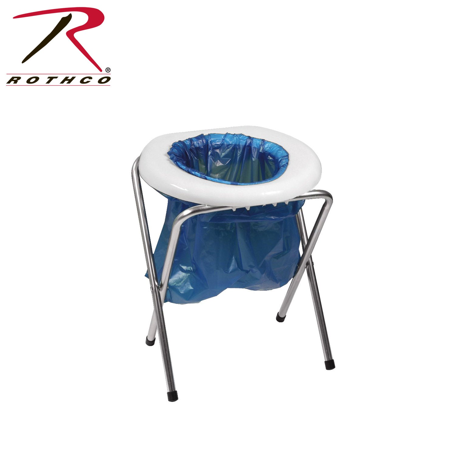 Rothco Portable Camp Toilet Part Number 560 – Heavy-Duty Foldable Outdoor Toilet