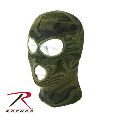 Rothco Deluxe Camo 3-Hole Face Mask - Cold Weather Outdoor Gear