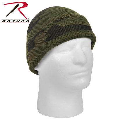 Rothco Deluxe Camo Watch Cap Woodland Camo – Warm and Comfortable Outdoor Beanie for Men and Women