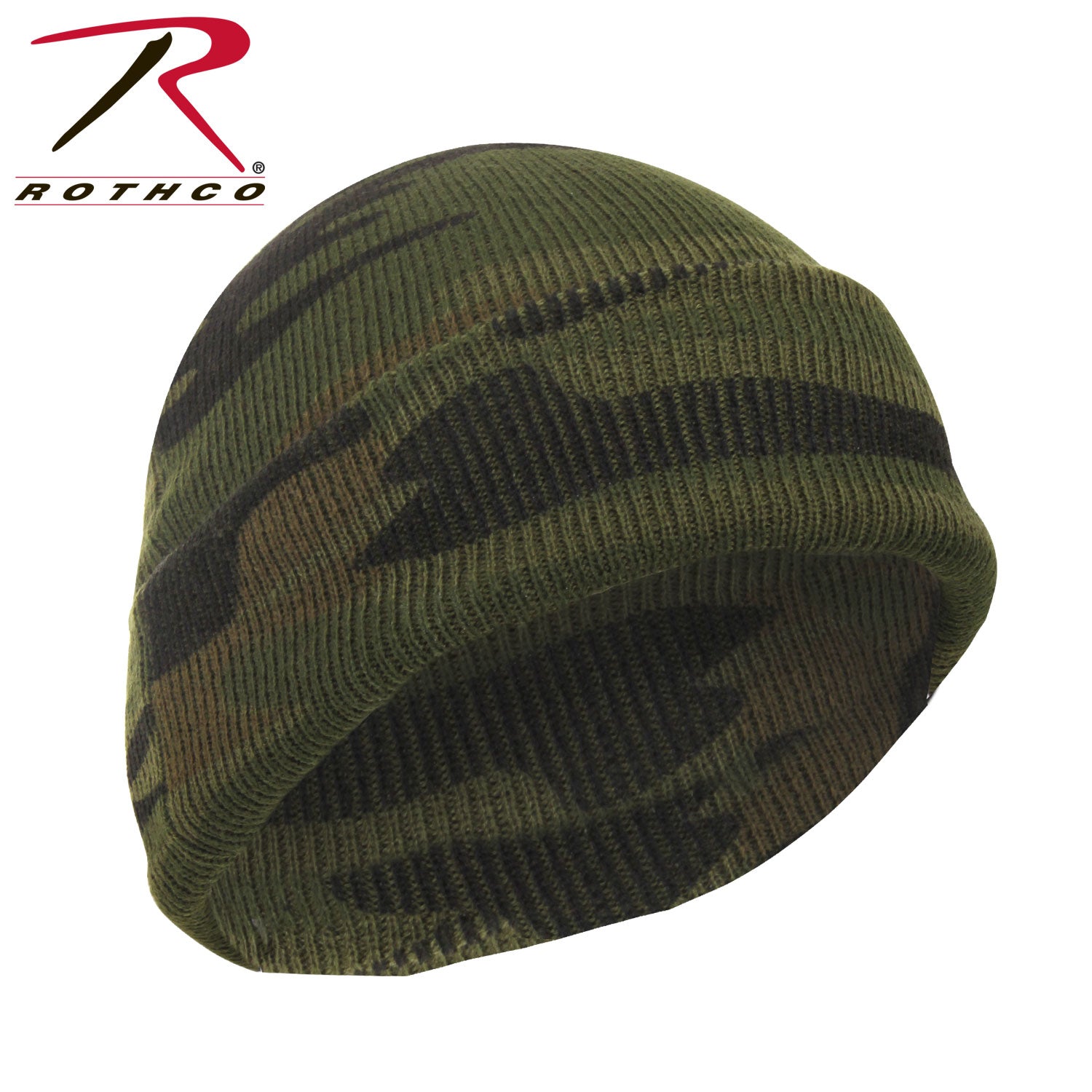 Rothco Deluxe Camo Watch Cap Woodland Camo – Warm and Comfortable Outdoor Beanie for Men and Women